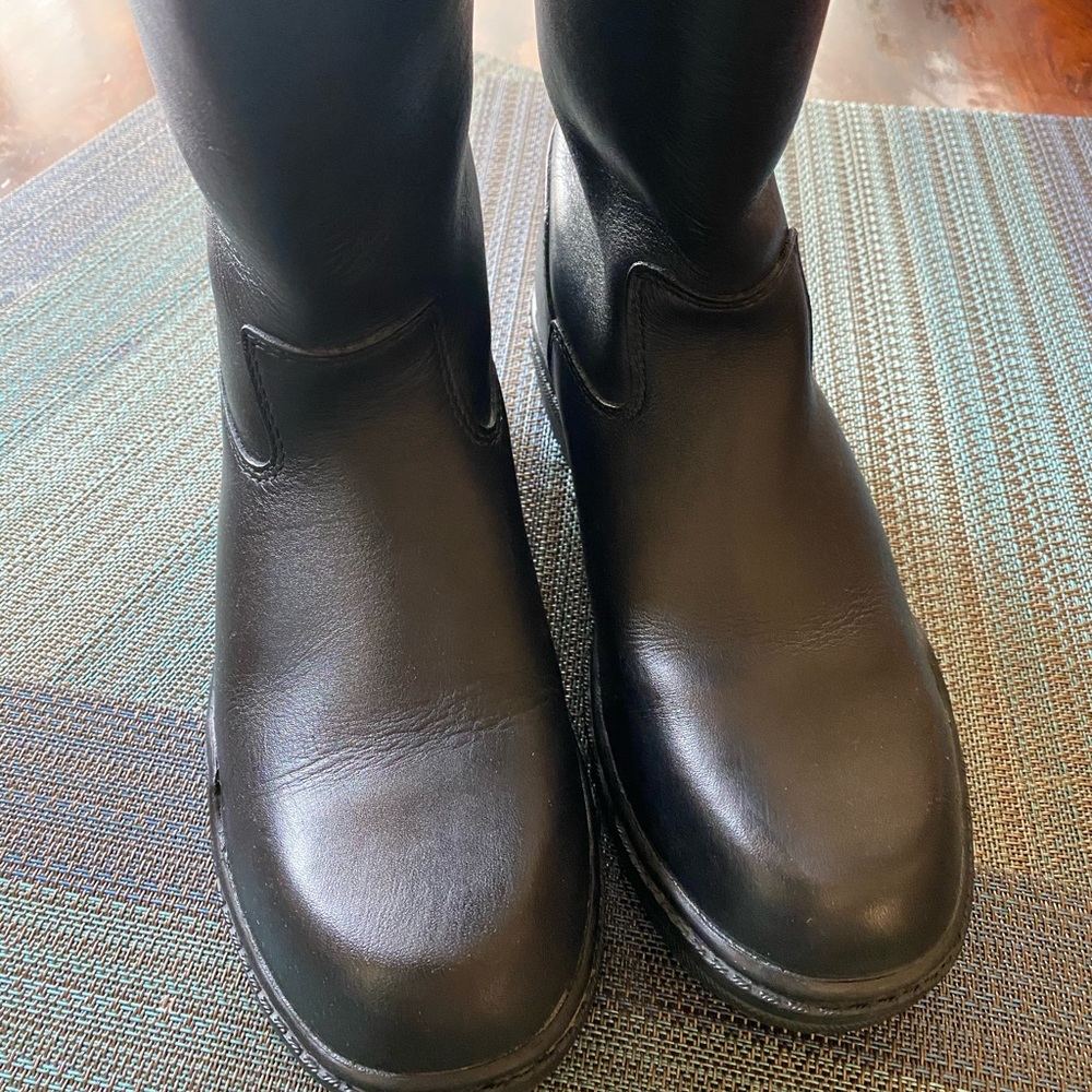 Unisex Black Mountain Horse Tall Boots Leather